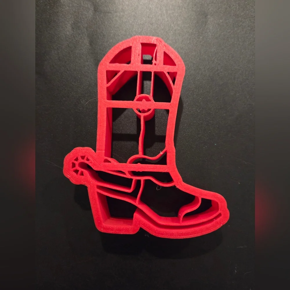 Cowboy Or Cowgirl One Piece Cookie Cutter And Stamp For Cake Or Cookies